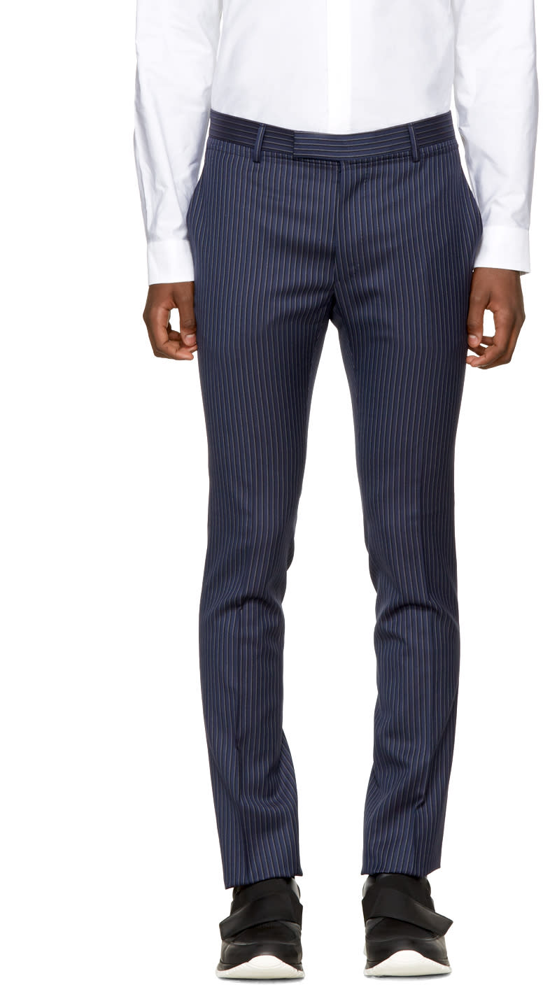 Lanvin Blue Striped Trousers
