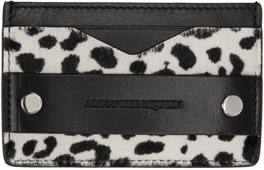 Alexander Mcqueen Black Punk Card Holder