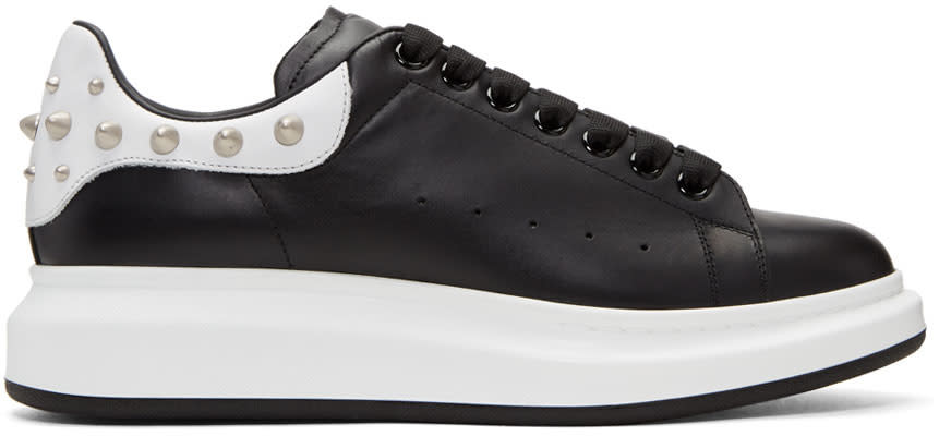 Alexander Mcqueen Black Studded Oversized Sneakers