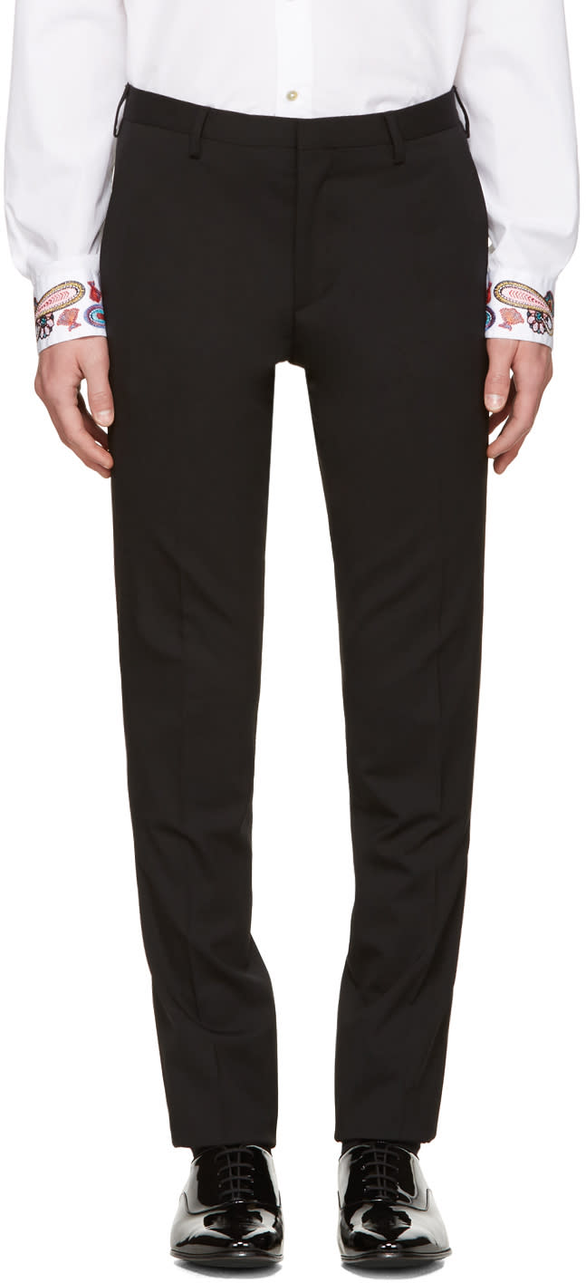 Paul Smith Black Wool Trousers