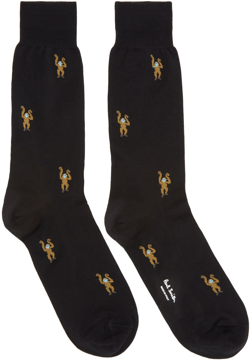 Paul Smith Black Monkey Socks