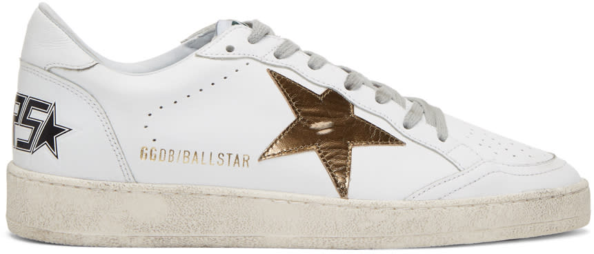 Golden Goose White Ball Star Sneakers