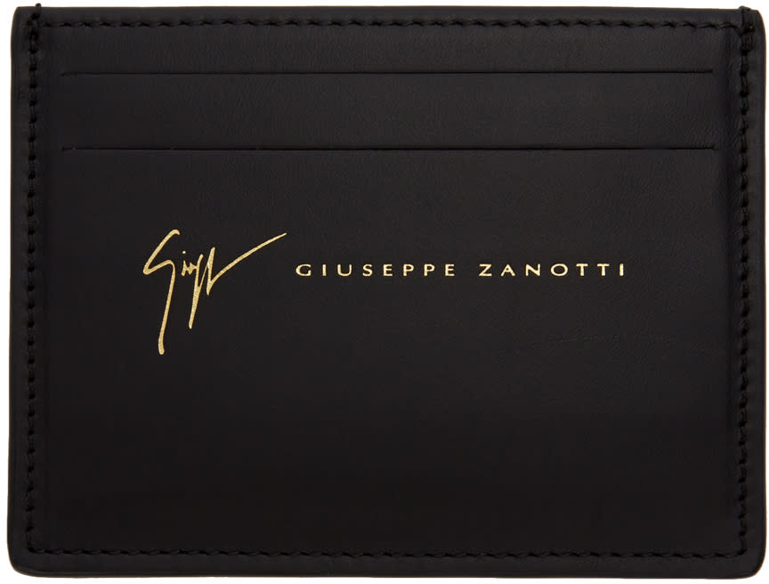 Giuseppe Zanotti Black Logo Card Holder