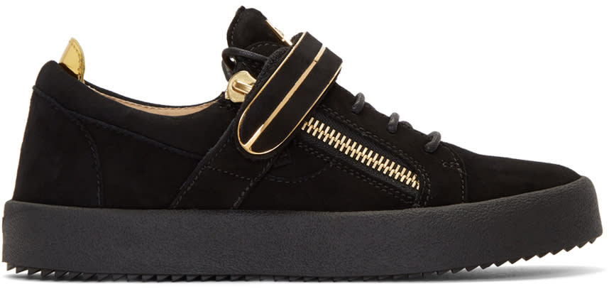 Giuseppe Zanotti Black Suede May London Sneakers