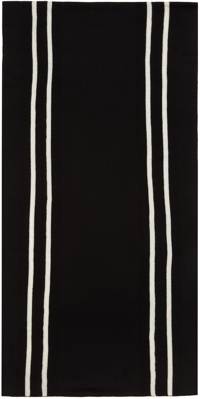 Comme Des Garcons Shirt Black Stripe Scarf