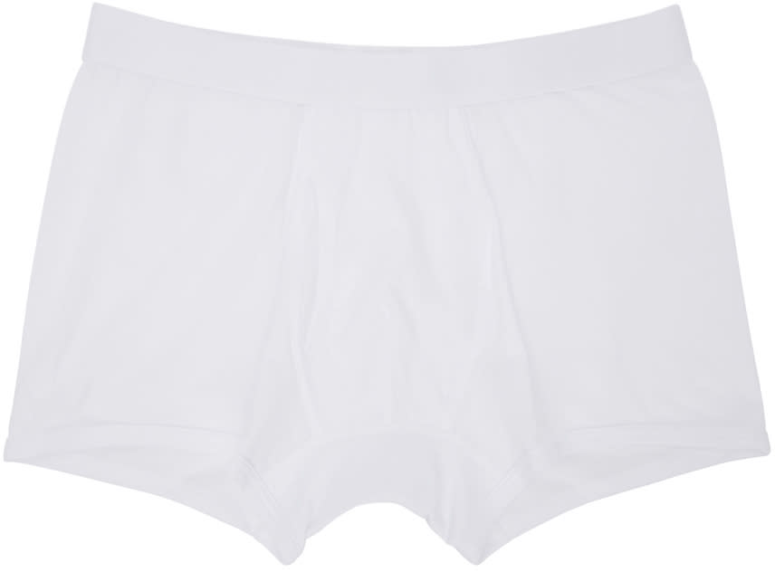 Comme Des Garcons Shirt White Basic Boxer Briefs