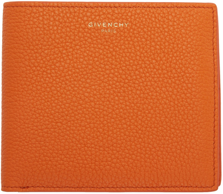 Givenchy Orange Leather 8cc Wallet