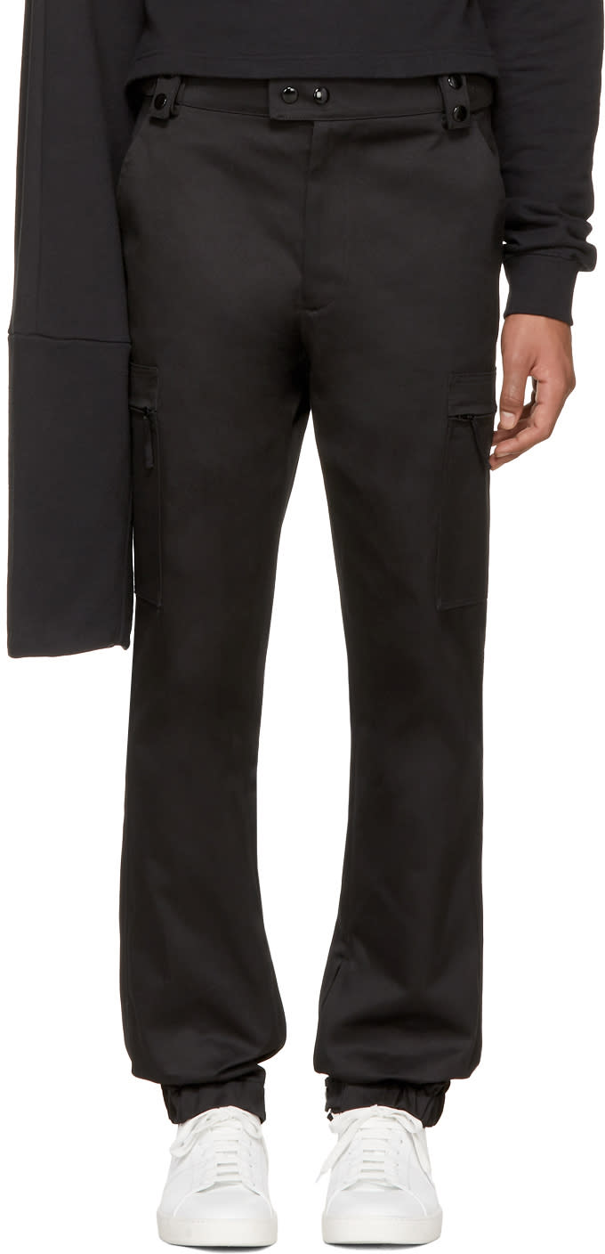 Raf Simons Black Cargo Pants