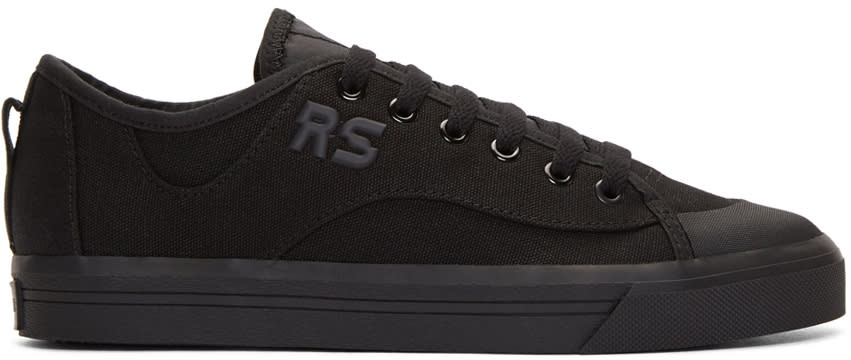 Raf Simons Black Adidas Originals Edition Spirit V Sneakers
