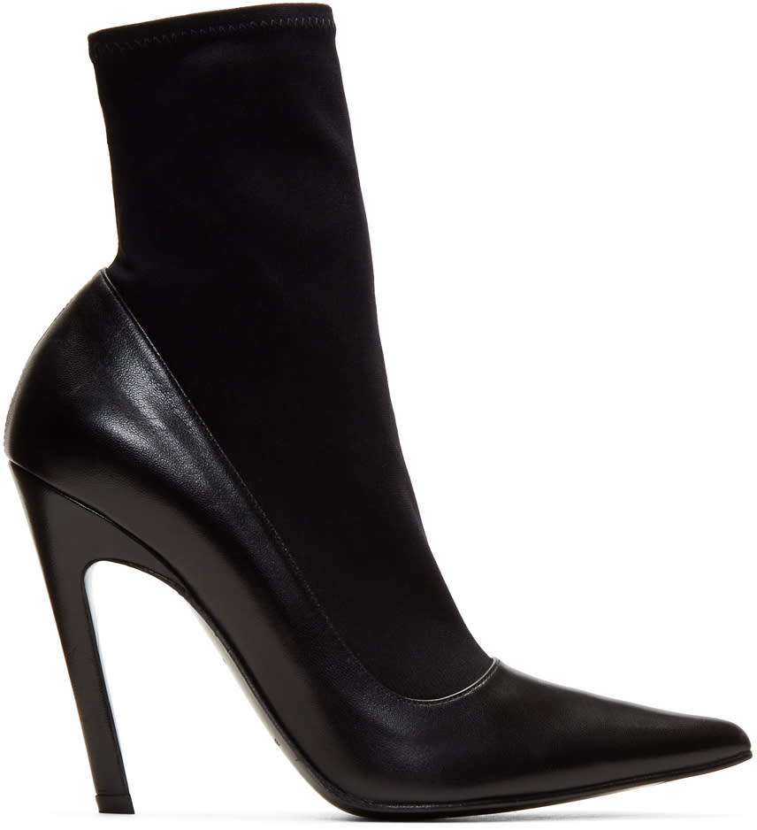 Balenciaga Black Sock Heeled Boots