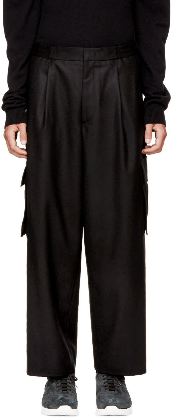 Juun.j Black New Cargo Trousers