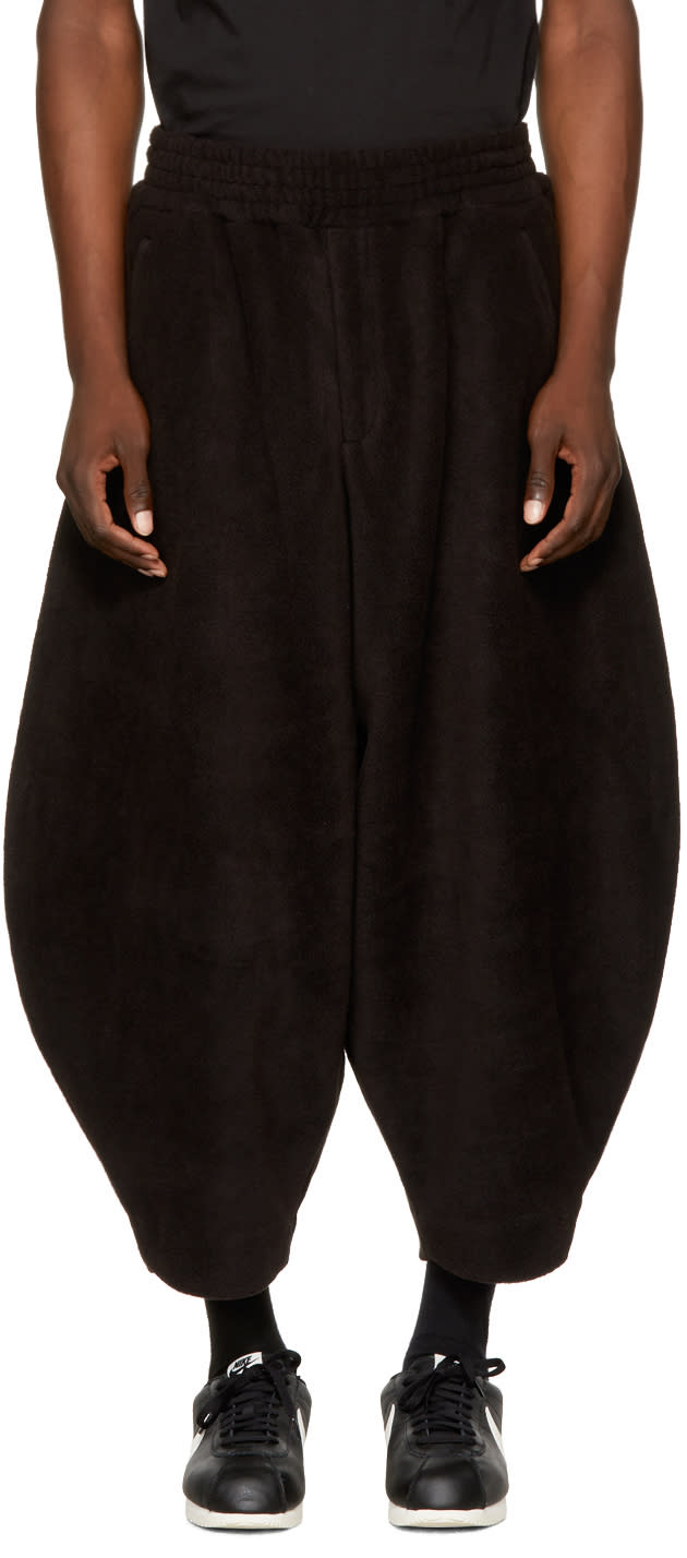 Comme Des Garcons Homme Plus Black Fleece Lounge Pants