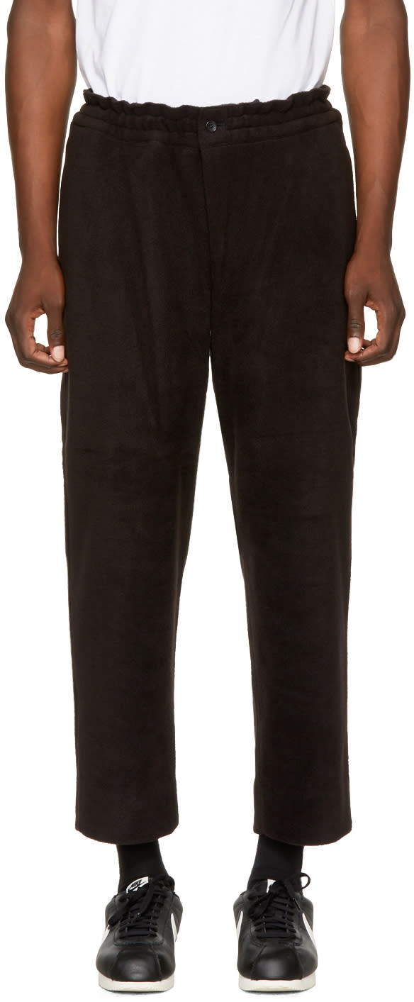 Comme Des Garcons Homme Plus Black Fleece Trousers