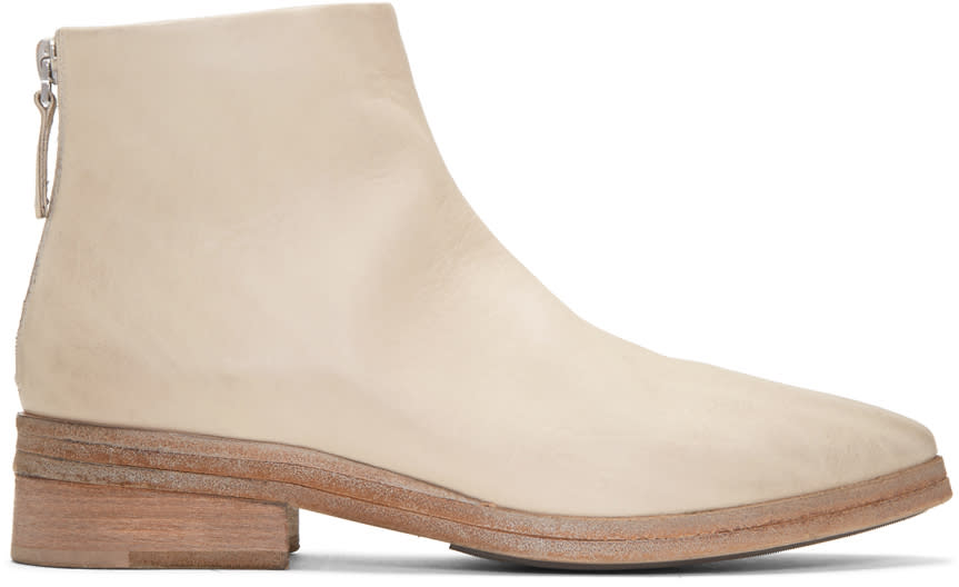 Marsell White Listone Boots