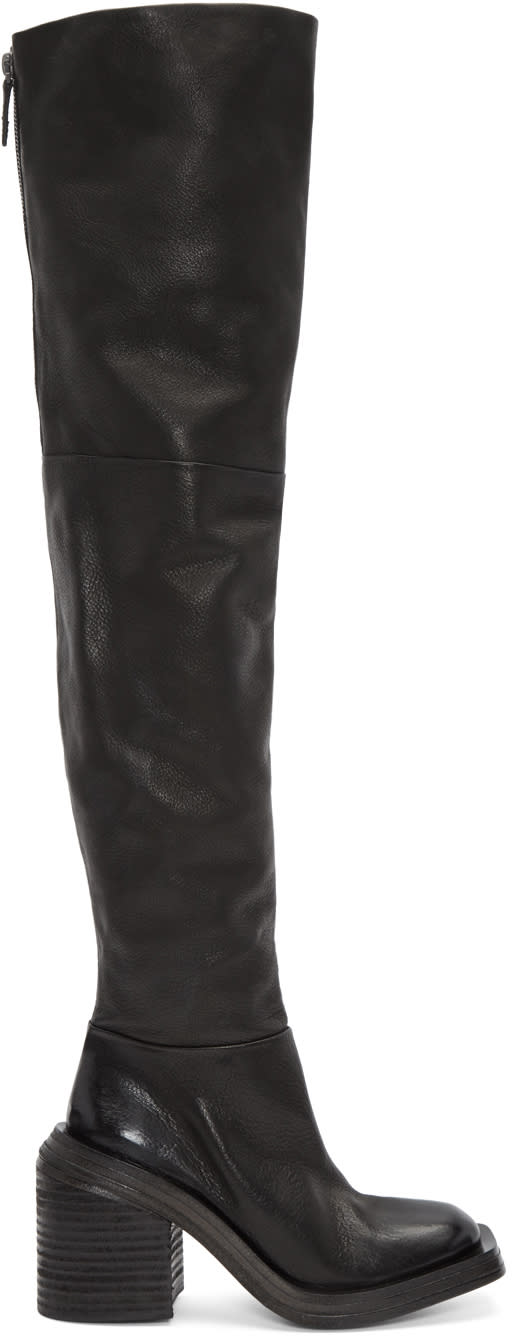 Marsell Black Scatolo Over-the-knee Boots