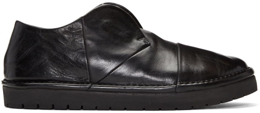 Marsell Black Leather Loafers