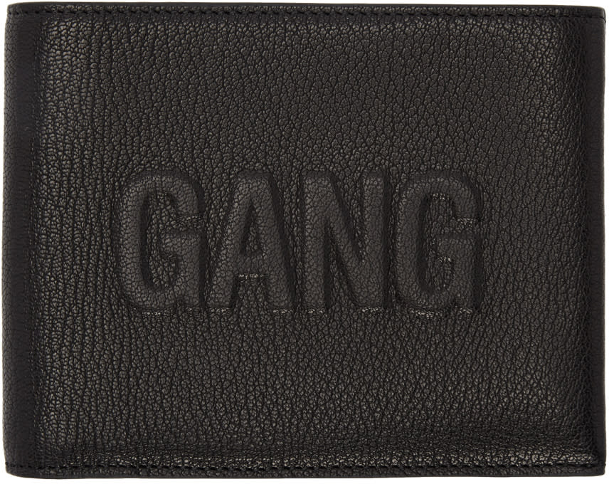 Neil Barrett Black Embossed Gang Bifold Wallet