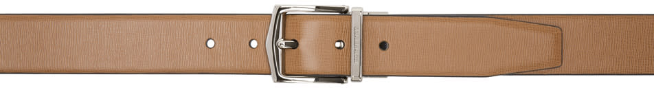 Burberry Reversible Tan and Black James Belt