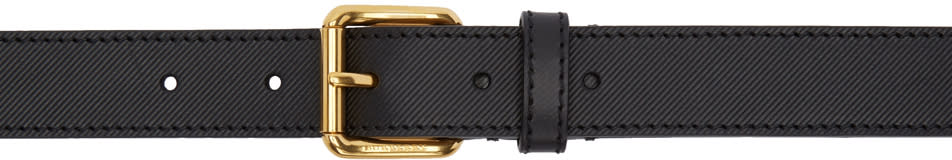 Burberry Black Thomas Bridle Trench Belt