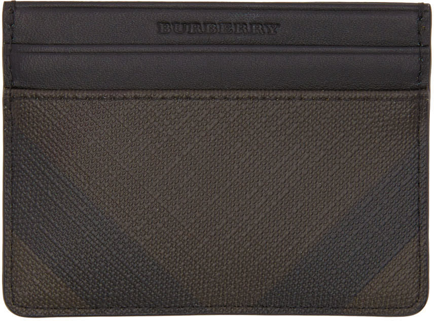 Burberry Brown Check Sandon Card Holder