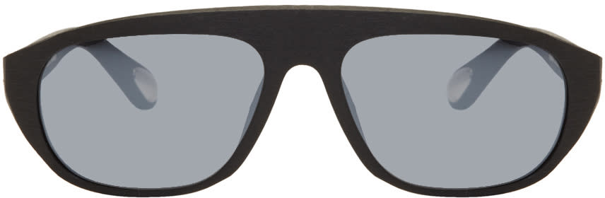 Ann Demeulemeester Black Linda Farrow Edition Scratched 1 Sunglasses