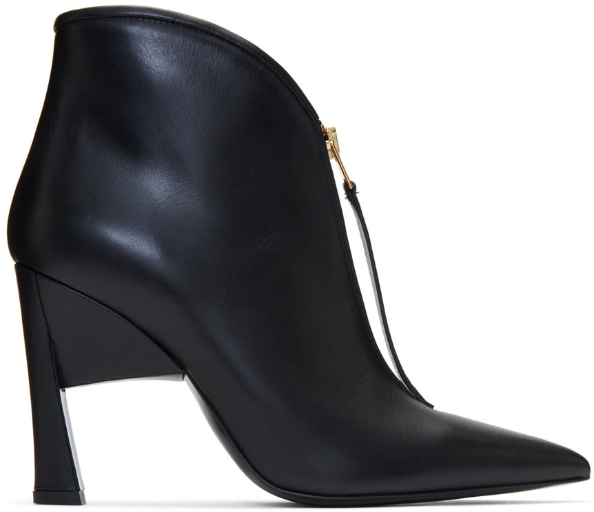 Marni Black Pointed Half Boots