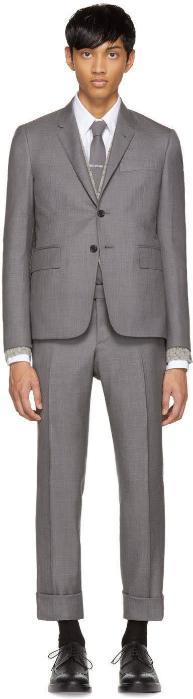 Thom Browne Grey High Armhole Suit