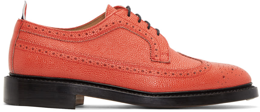 Thom Browne Red Classic Longwing Brogues