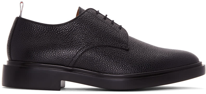 Thom Browne Black Rubber Sole Derbys
