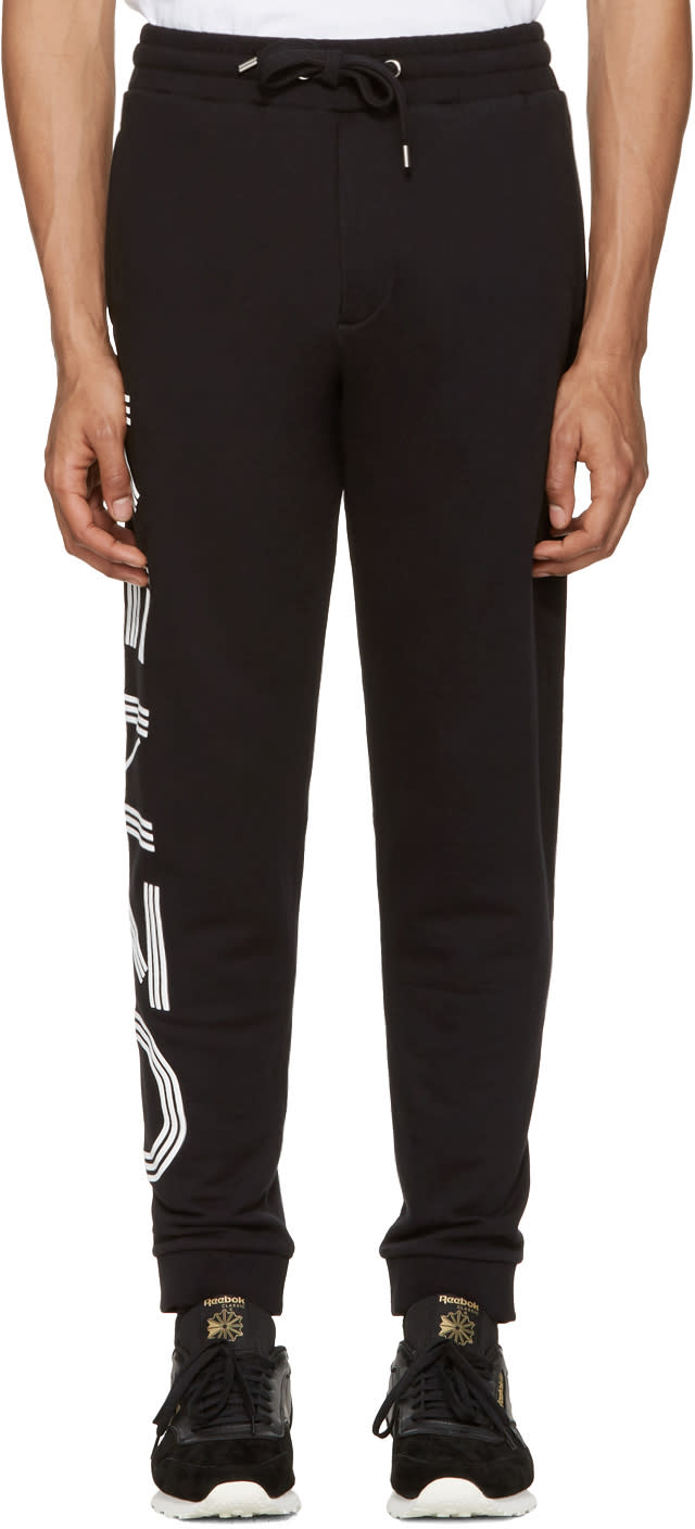 Kenzo Black Logo Track Pants