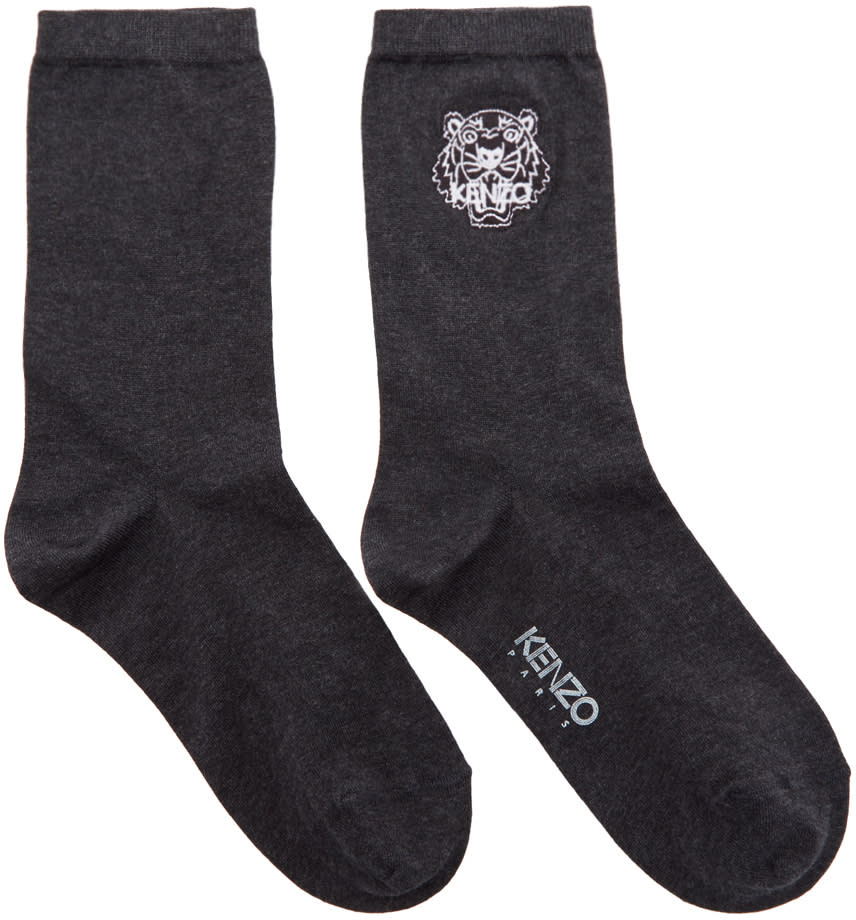 Kenzo Grey Tiger Socks