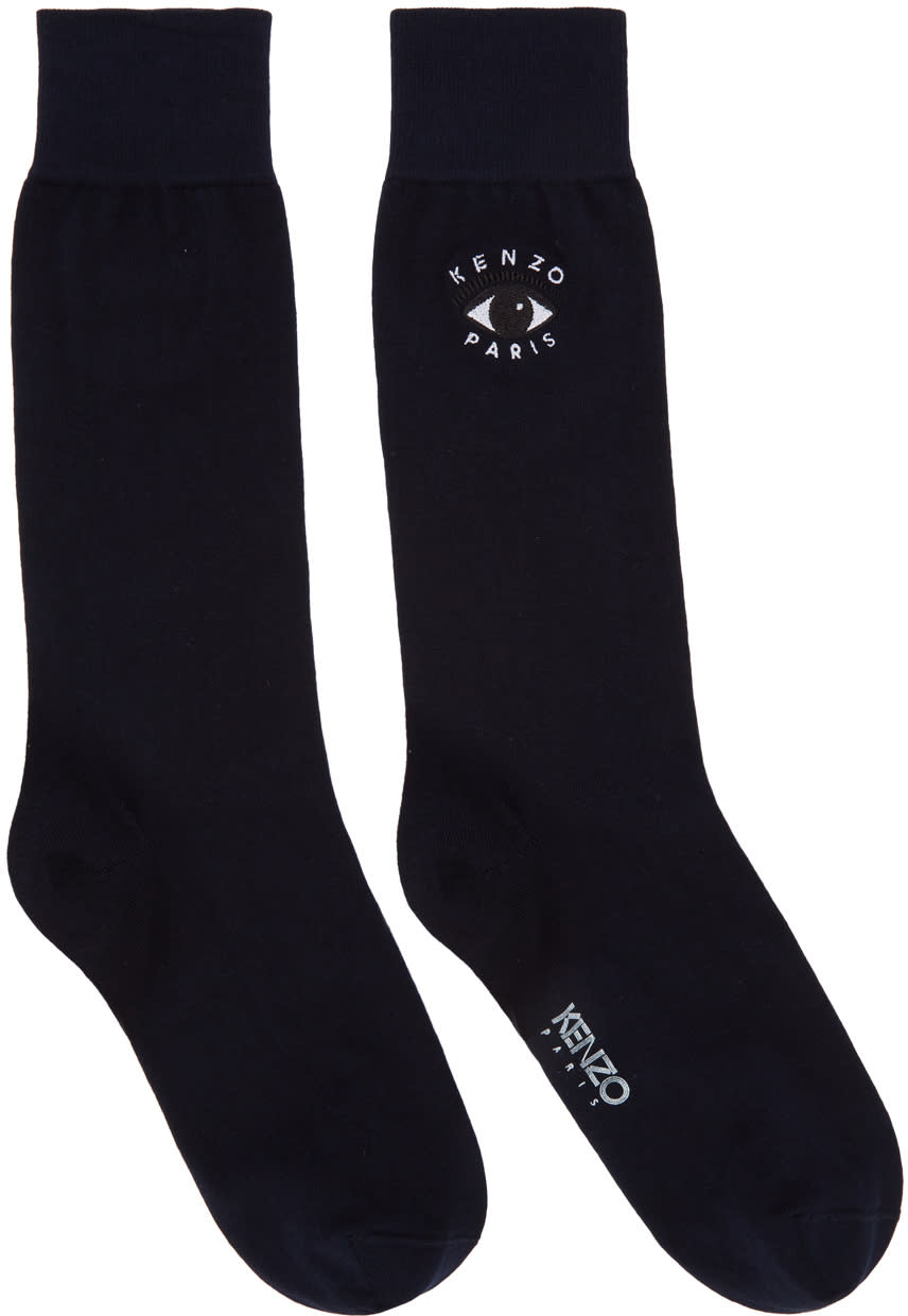 Kenzo Navy Eye Socks