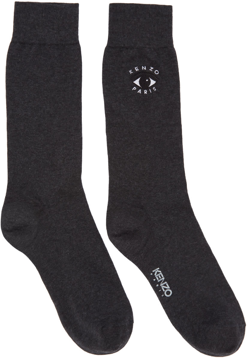 Kenzo Grey Eye Socks