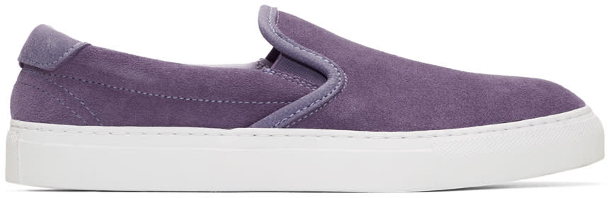 Diemme Purple Suede Garda Slip-on Sneakers
