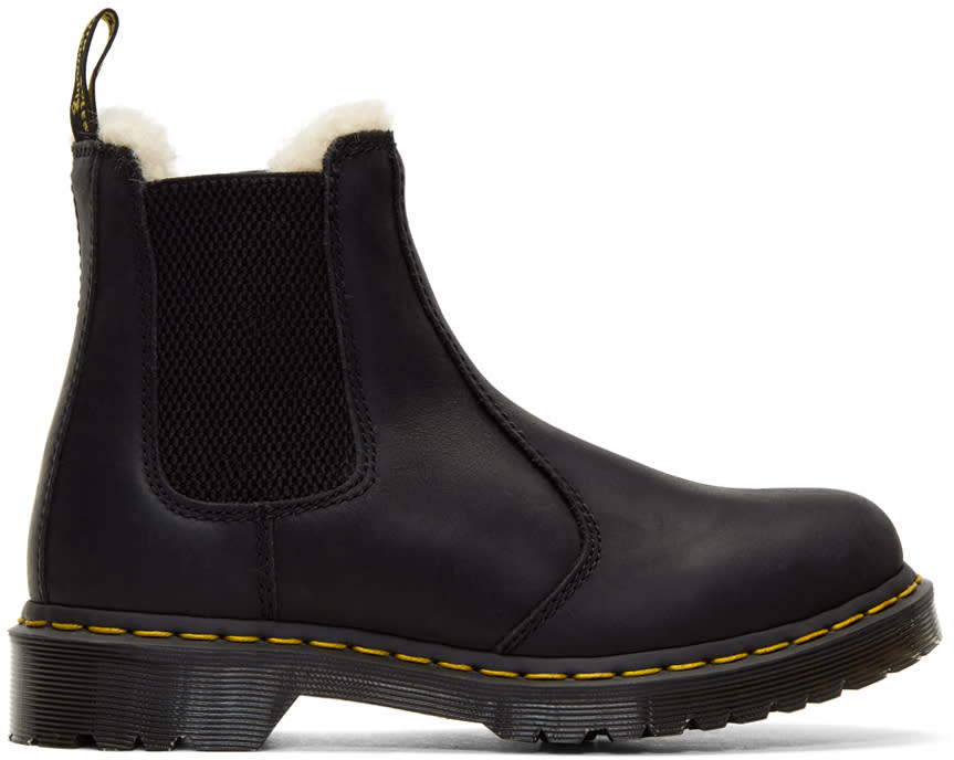 Dr. Martens Black Leonore Boots