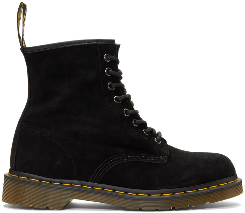 Dr. Martens Black Suede 1460 Boots