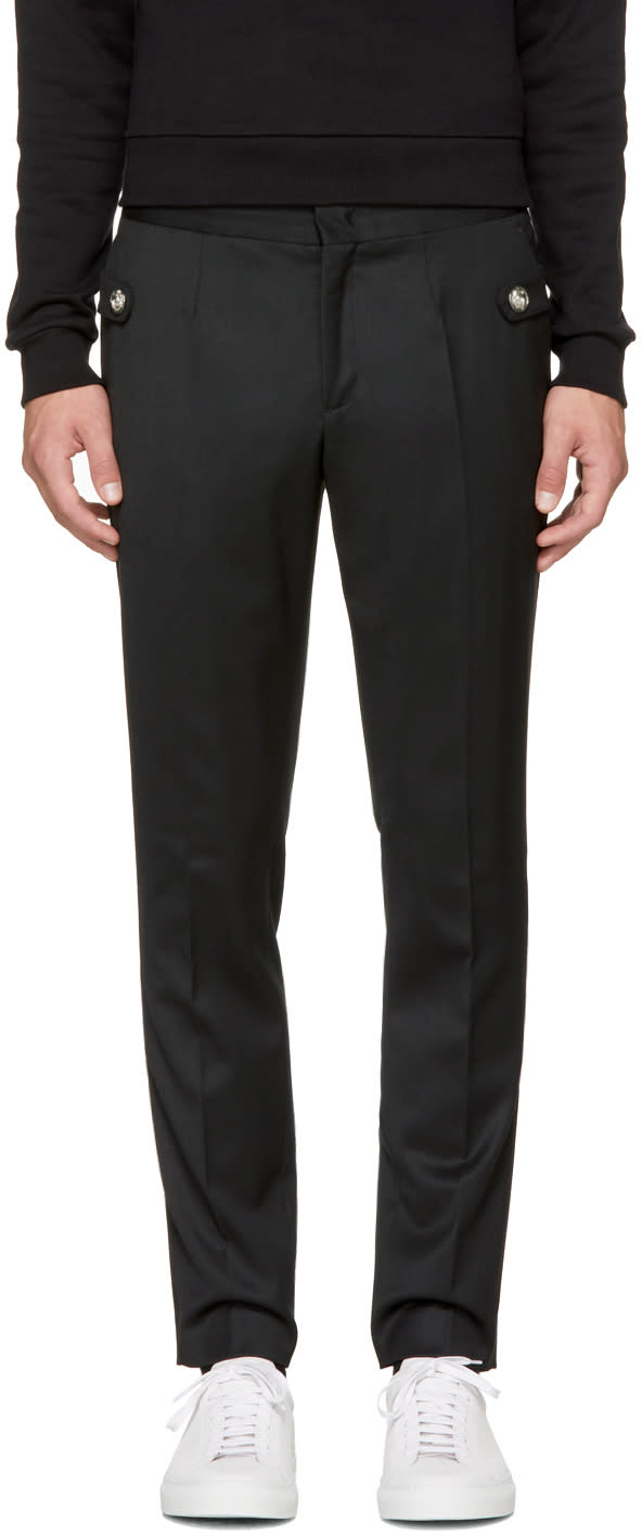 Versus Black Lion Head Trousers