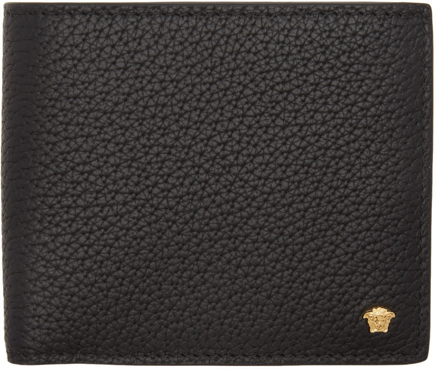 Versace Black Small Medusa Bifold Wallet