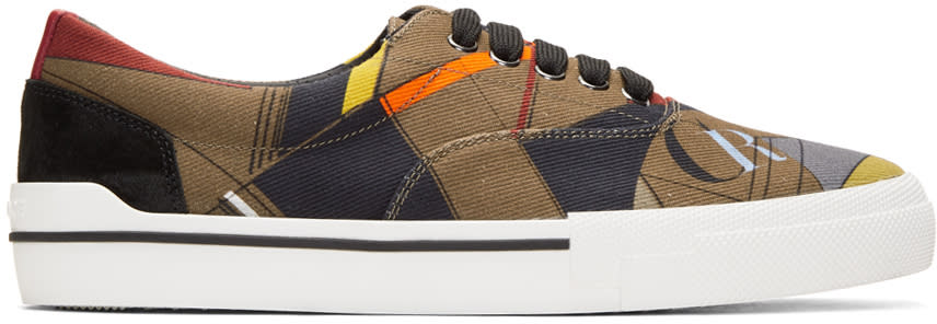 Versace Multicolor Printed Sneakers