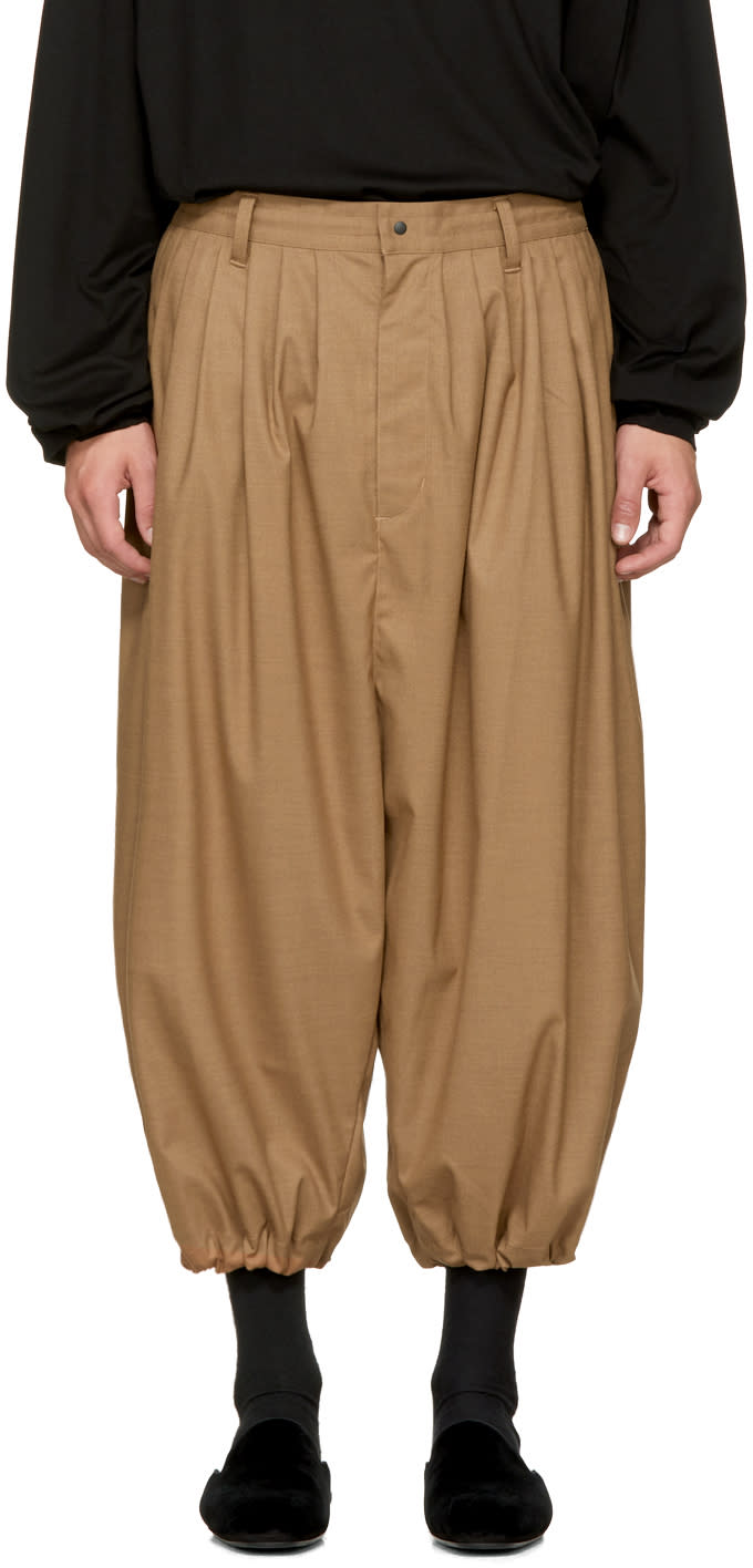 Sasquatchfabrix Beige Balloon Trousers