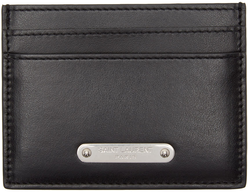 Saint Laurent Black Id Card Holder