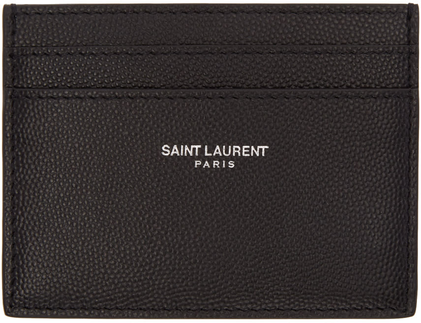 Saint Laurent Black Classic Card Holder