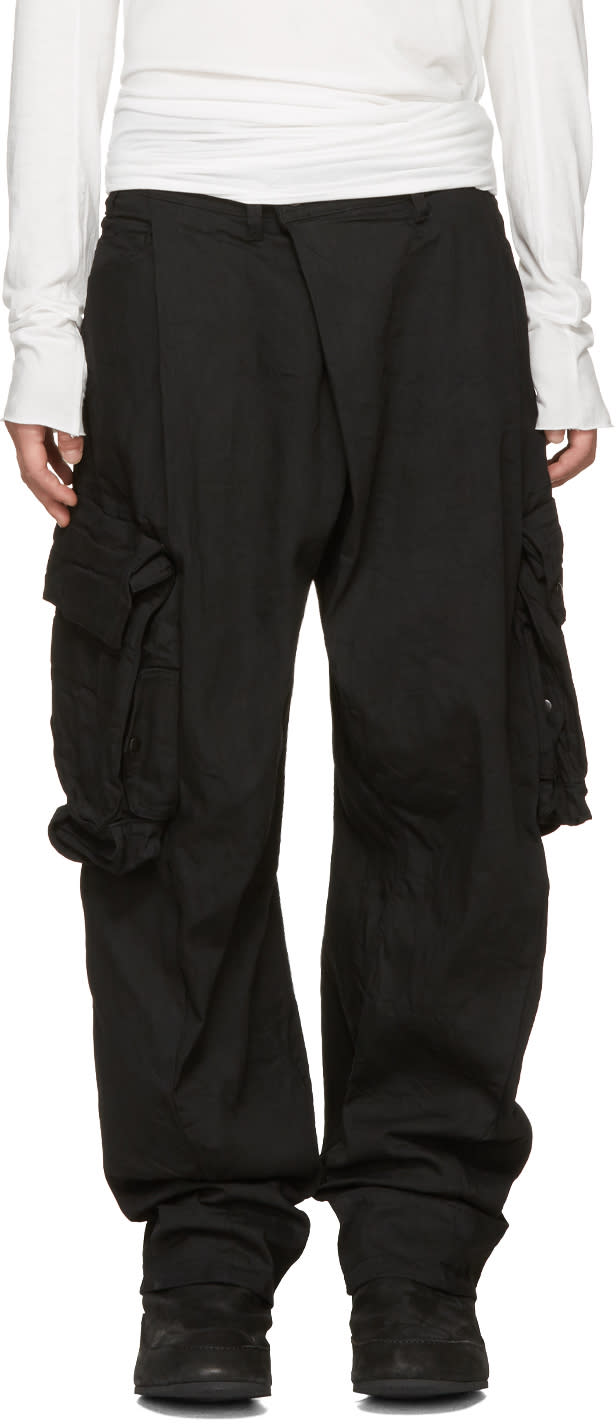 Julius Black Gas Mask Cargo Pants