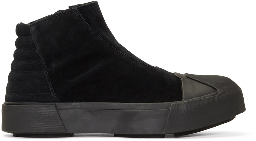 Julius Black Suede High-top Sneakers