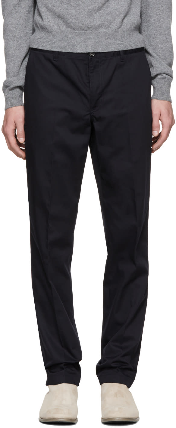 Ps By Paul Smith Navy Slim Chinos