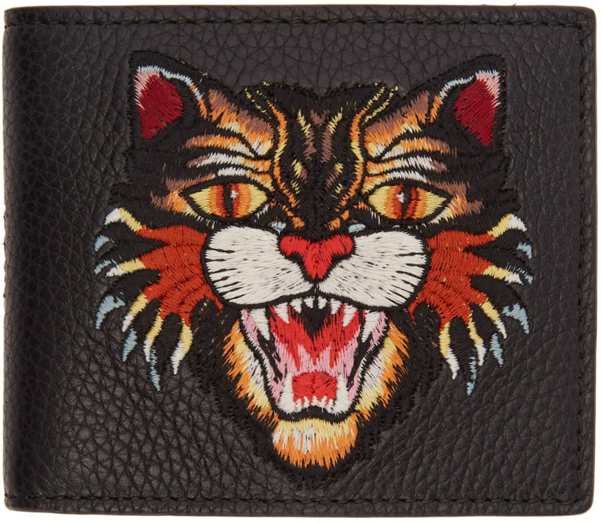 Gucci Black Angry Cat Wallet