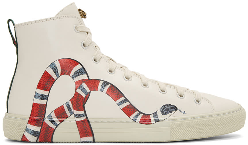 Gucci Off-white Snake Major High-top Sneakers