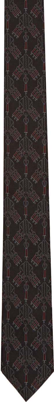 Valentino Black All-over Love Blade Tie