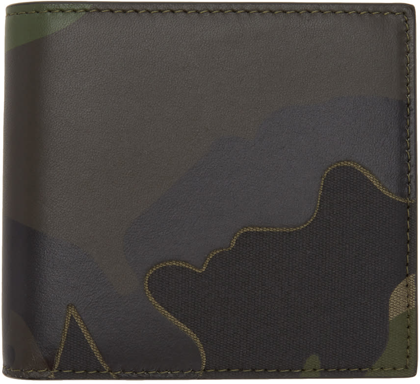 Valentino Green Valentino Garavani Camo Bifold Wallet