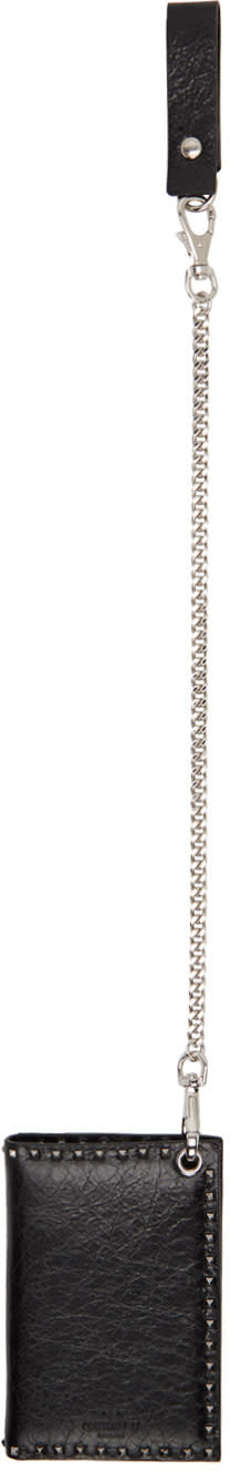 Valentino Black Valentino Garavani Rockstud Chain Wallet